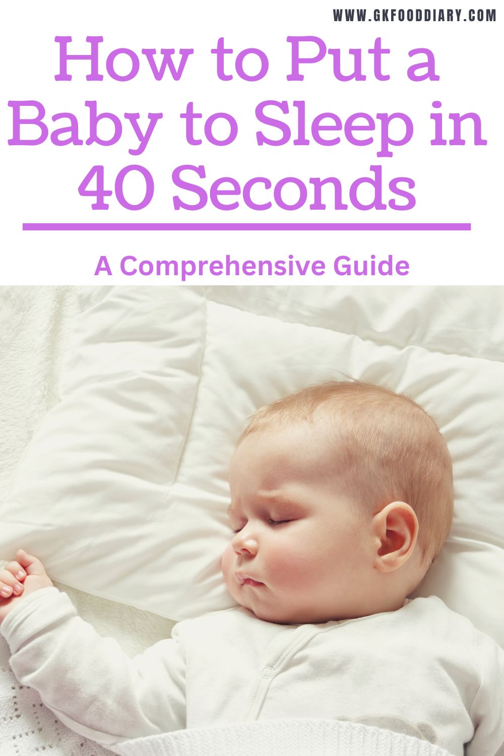 how to put a baby to sleep in 40 seconds
