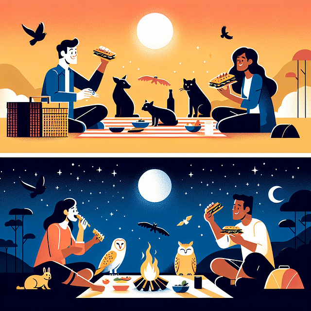 daytime vs nighttime feeding