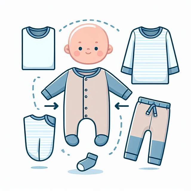 baby in comfortable sleepwear