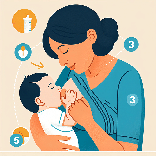 correct baby latching illustration