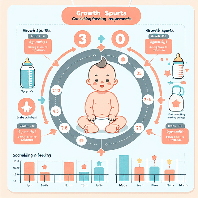 baby growth spurt feeding chart