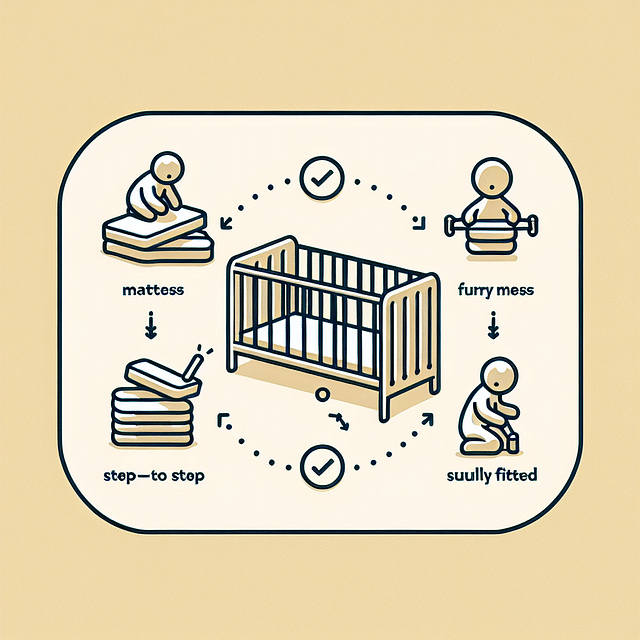 a safe and empty crib with a firm mattress and a fitted sheet