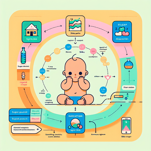 diagram showing the effects of sugar on baby's sleep