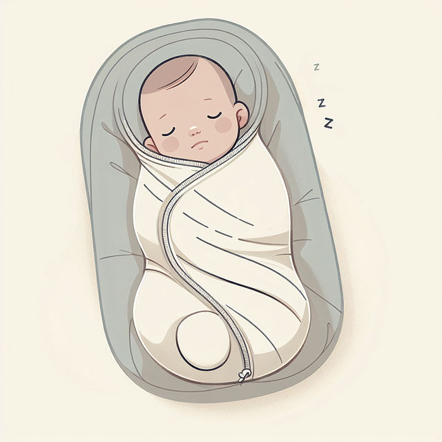 comforting baby in sleep sack