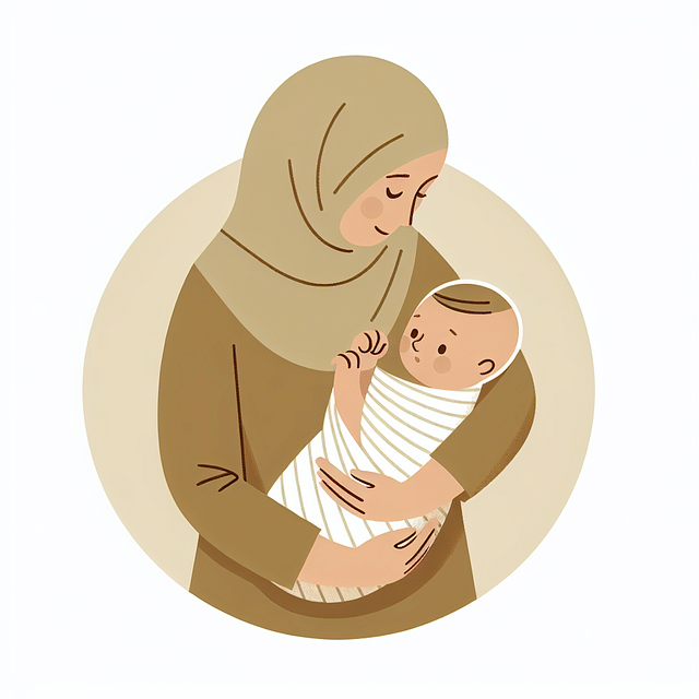 parent comforting baby with one arm out of swaddle