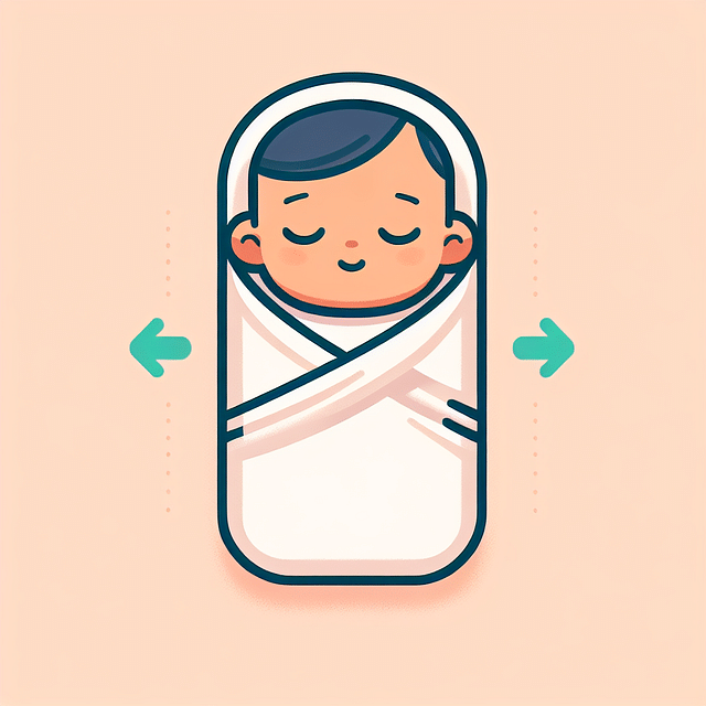 baby in a sleep sack with both arms free