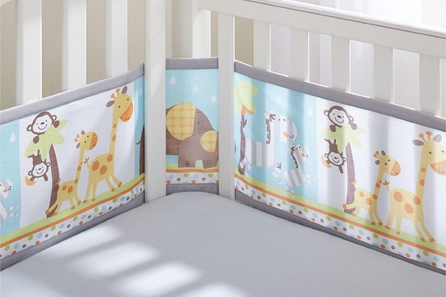 breathable crib bumper