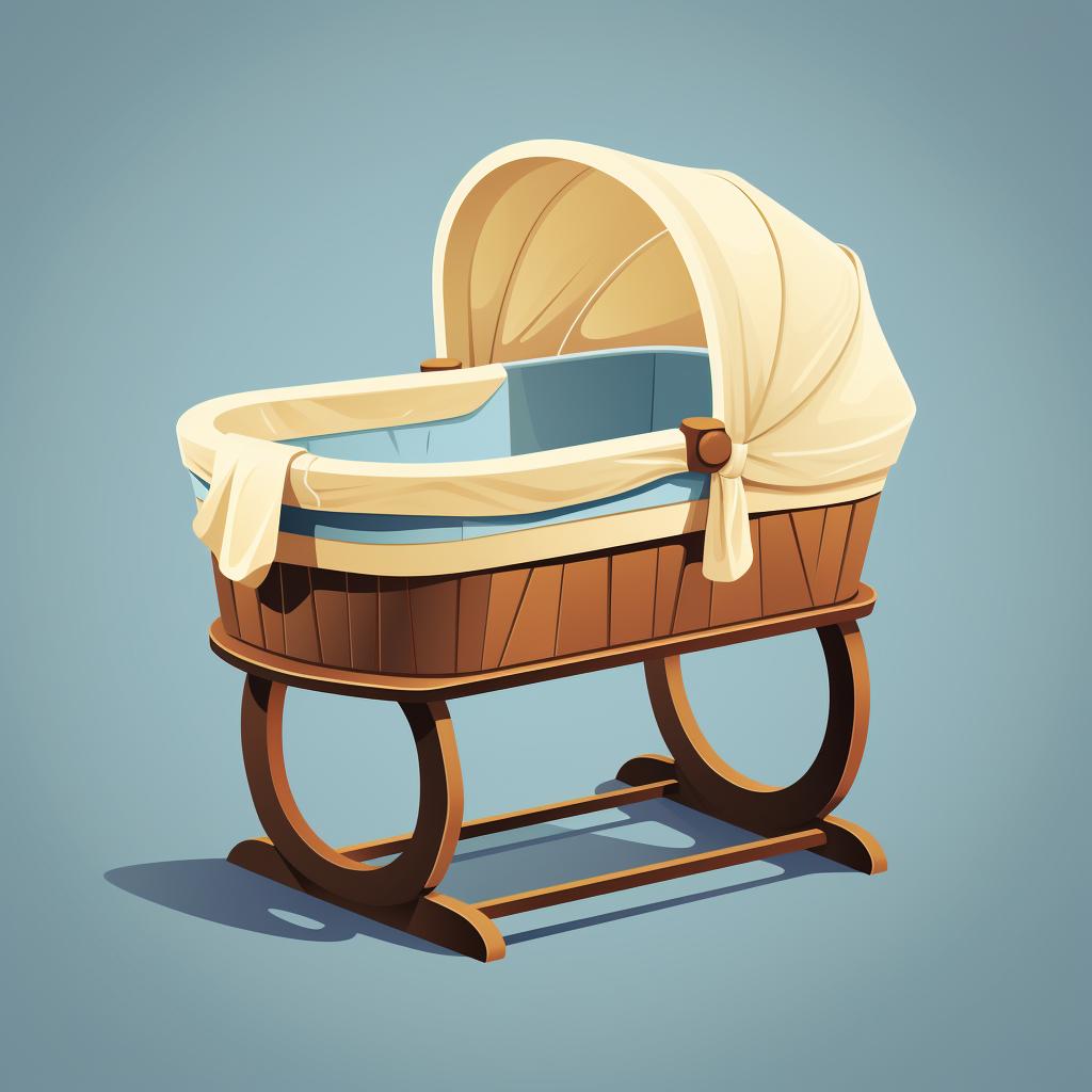 A clean and comfortable bassinet
