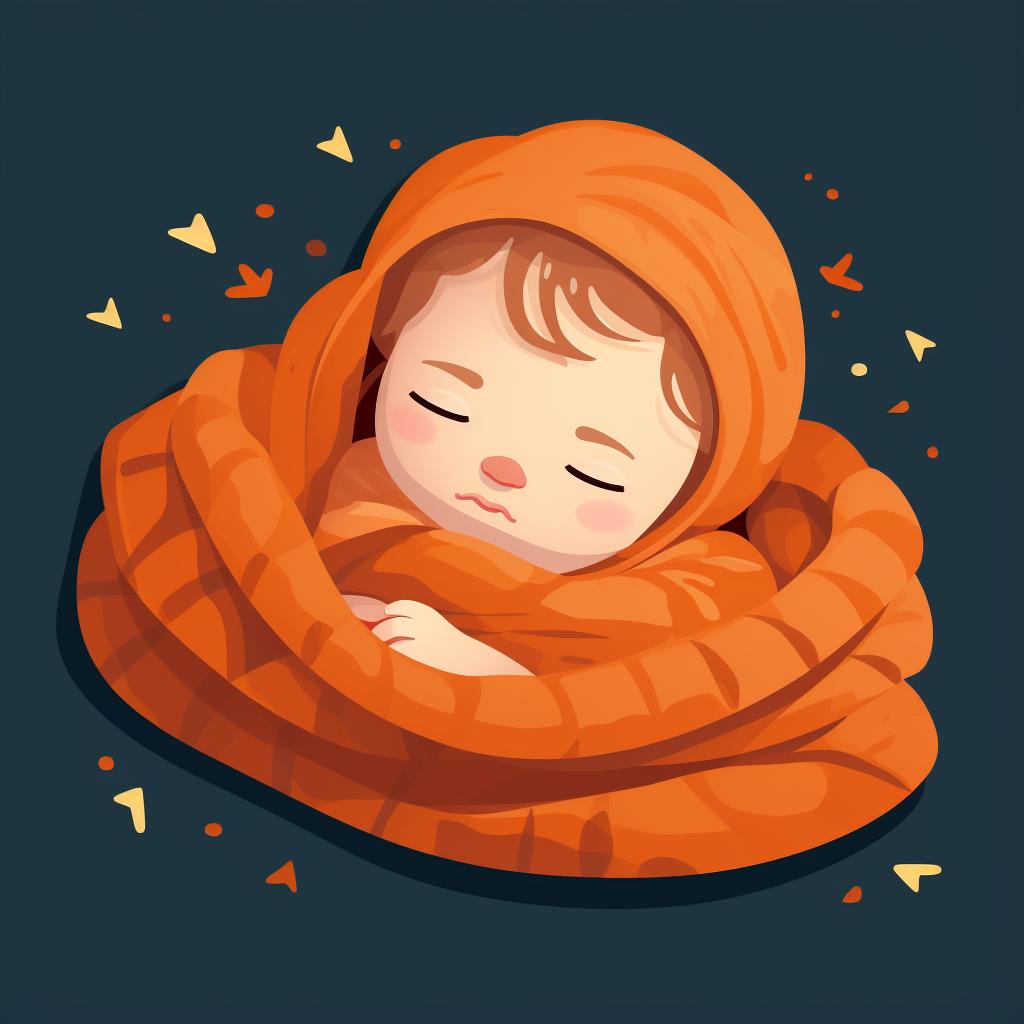 Toddler napping with a blanket without a sleep sack