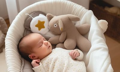 How can I encourage my newborn to sleep in the bassinet or crib?