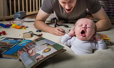 How can I train my 8-month-old baby to sleep if they won't lie down?