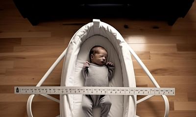 What should be the height of a newborn's bassinet from the floor?